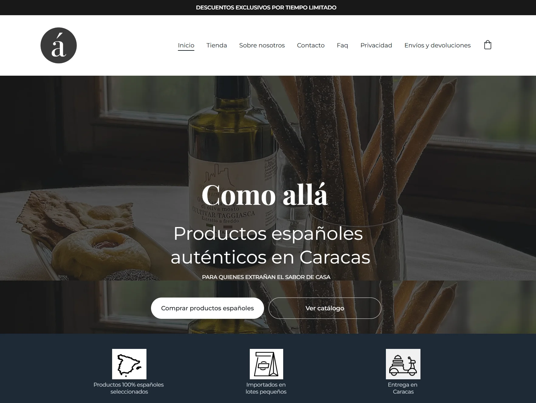 Captura del proyecto Como Alla